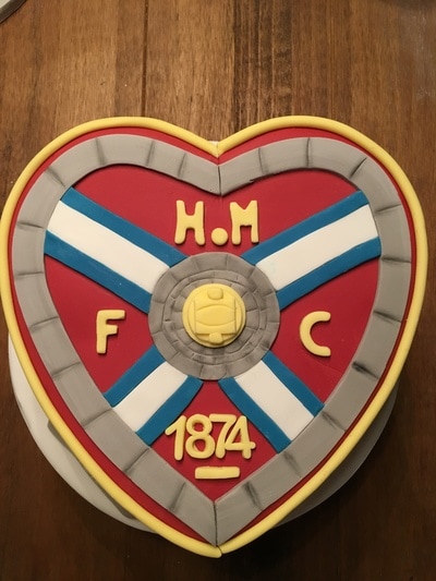 Cakes by Cullen Heart of Midlothian Football Cake